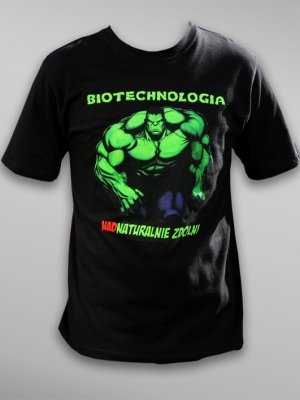 Koszulka na juwenalia: Biotechnologia – nadnaturalnie zdolni