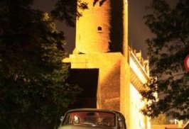 Olsztyn z Warszawy nocą