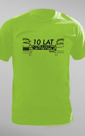 Koszulki na 10-lecie Cartoon Trabant