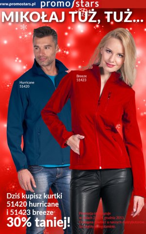 Softshelle 30% taniej!