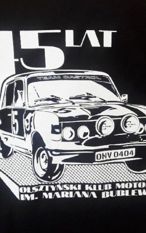 Koszulki na 45-lecie Olsztyńskiego Klubu Motorowego