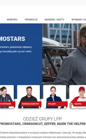 Aktualizacja strony promostars-katalog.pl